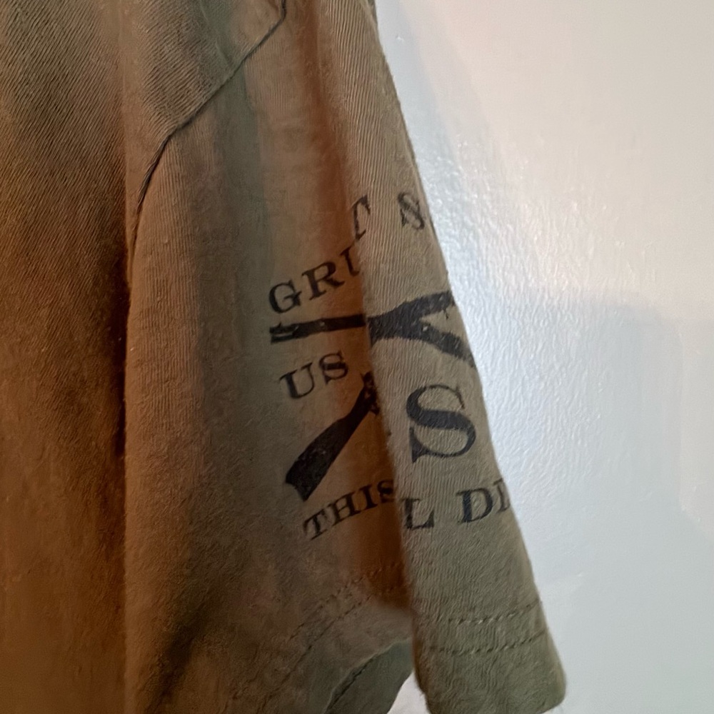 Men’s Grunt Style 1776 Olive Green T-Shirt Medium - Picture 4 of 5